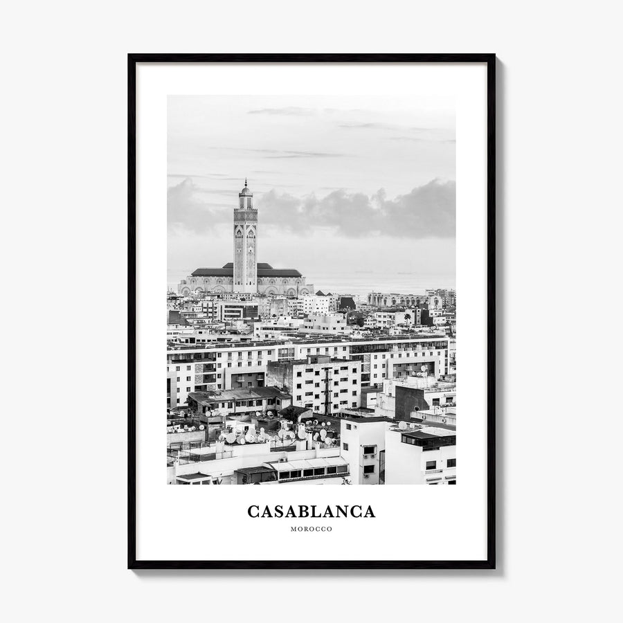 Casablanca Classic Poster, framed poster mockup