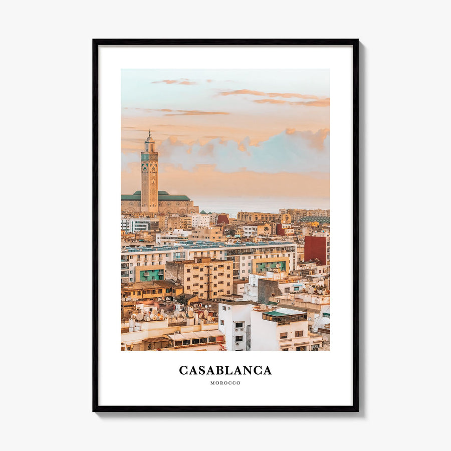 Casablanca Classic Poster, framed poster mockup