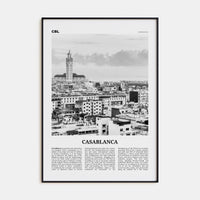 Casablanca Poster None / 8x12 in Nbourhood Travel B&W Poster