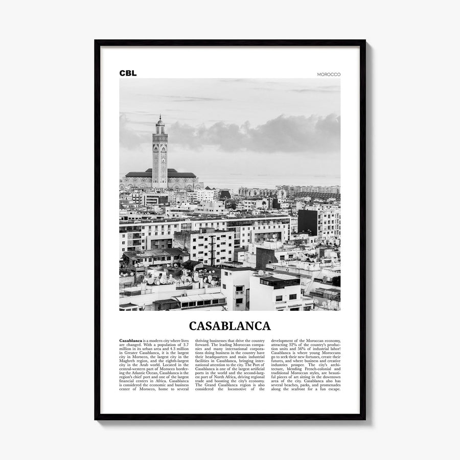 Casablanca Newspaper Poster, framed poster mockup