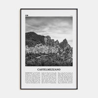 Castelmezzano Poster None / 8x12 in Nbourhood Travel B&W Poster