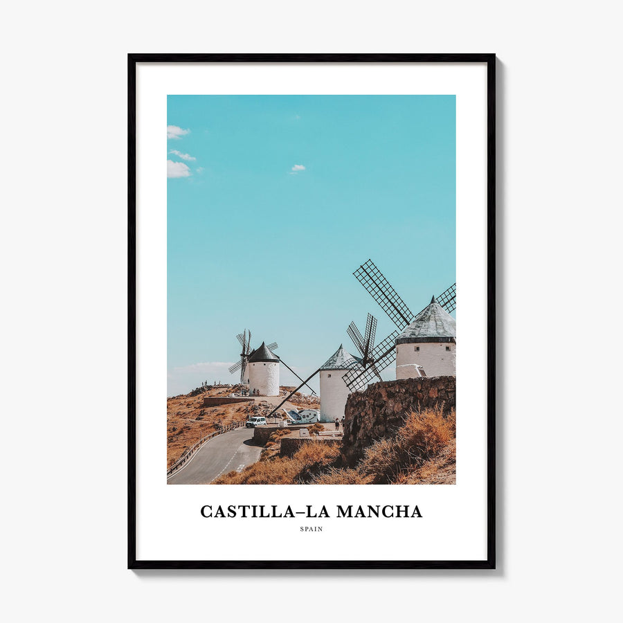 Castilla-La Mancha Classic Poster, framed poster mockup