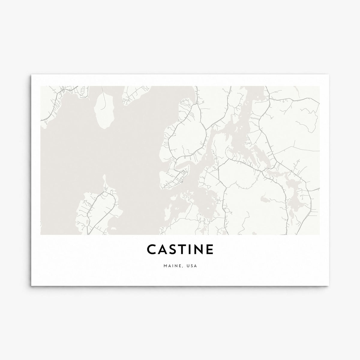 Castine Map Poster, print only (unframed)