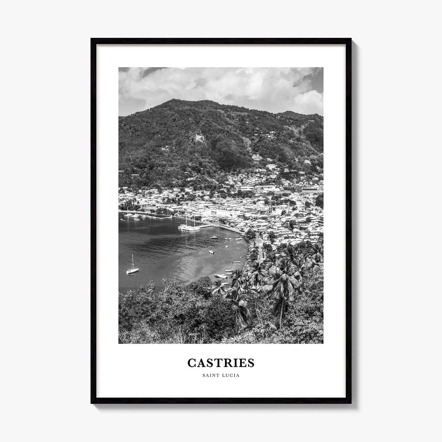 Castries Classic Poster, framed poster mockup
