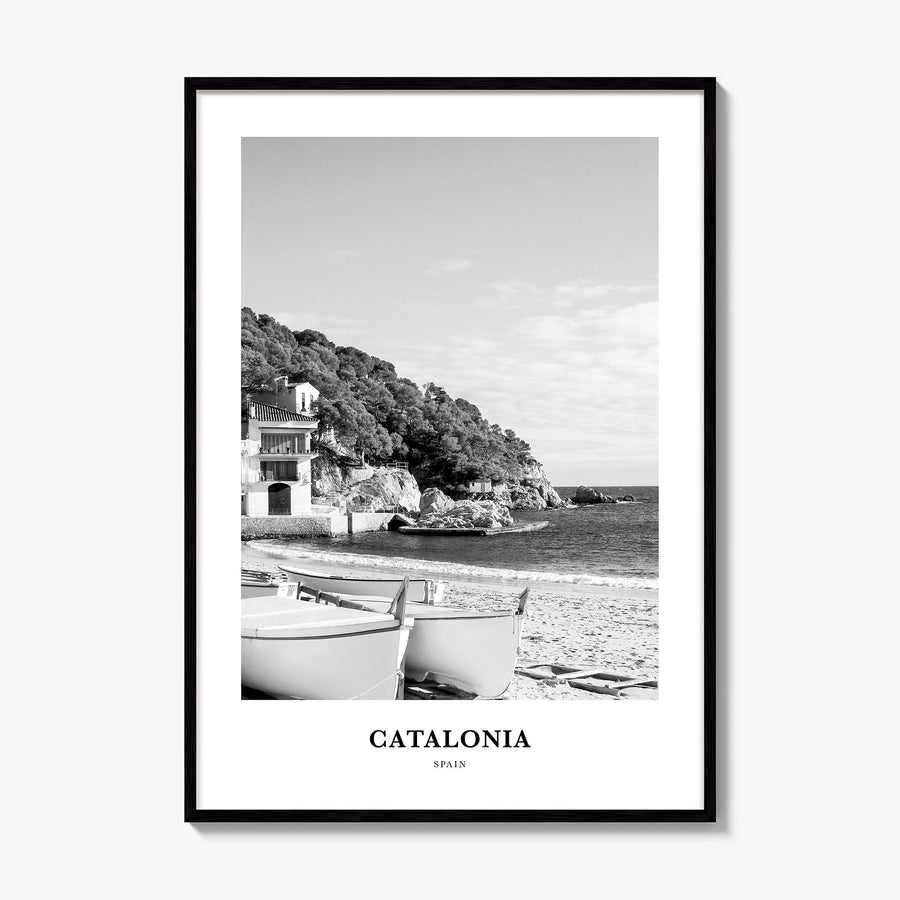 Catalonia Classic Poster, framed poster mockup