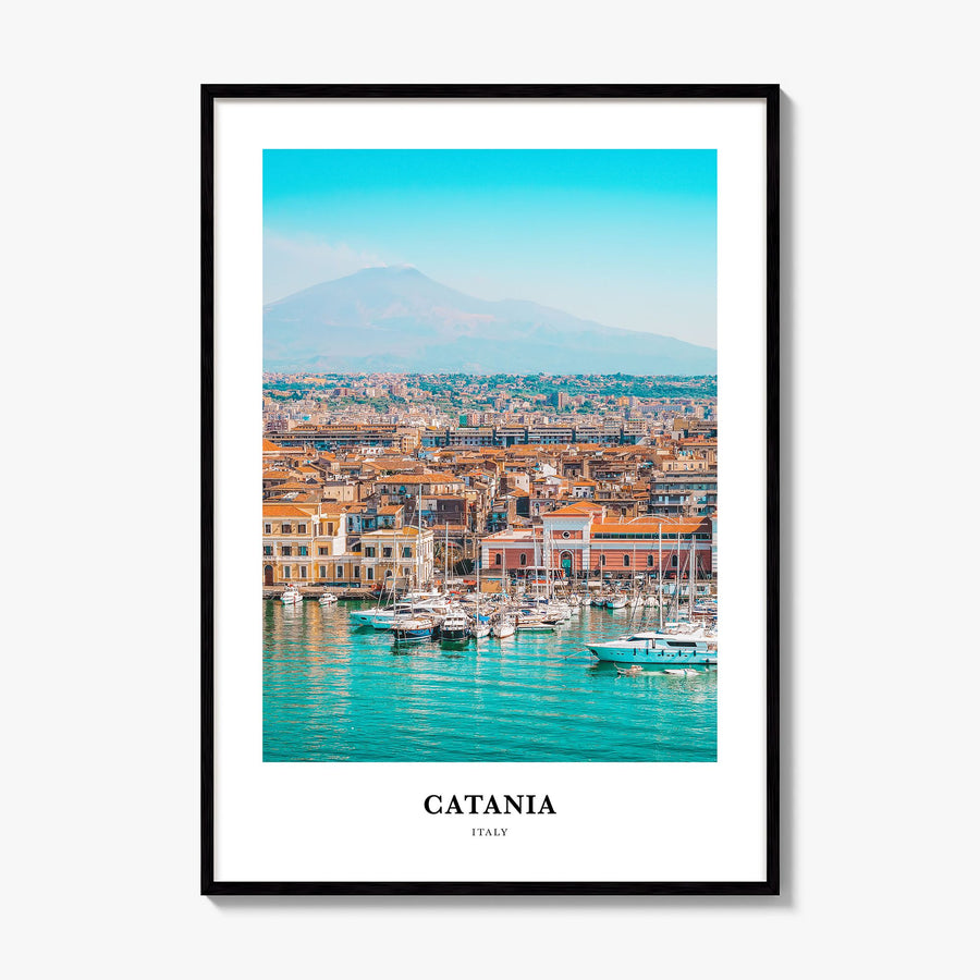 Catania Classic Poster, framed poster mockup