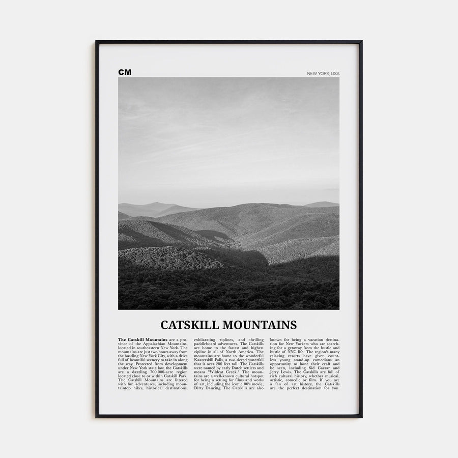 Catskill Mountains No 1 Poster None / 8x12 in Nbourhood Travel B&W Poster