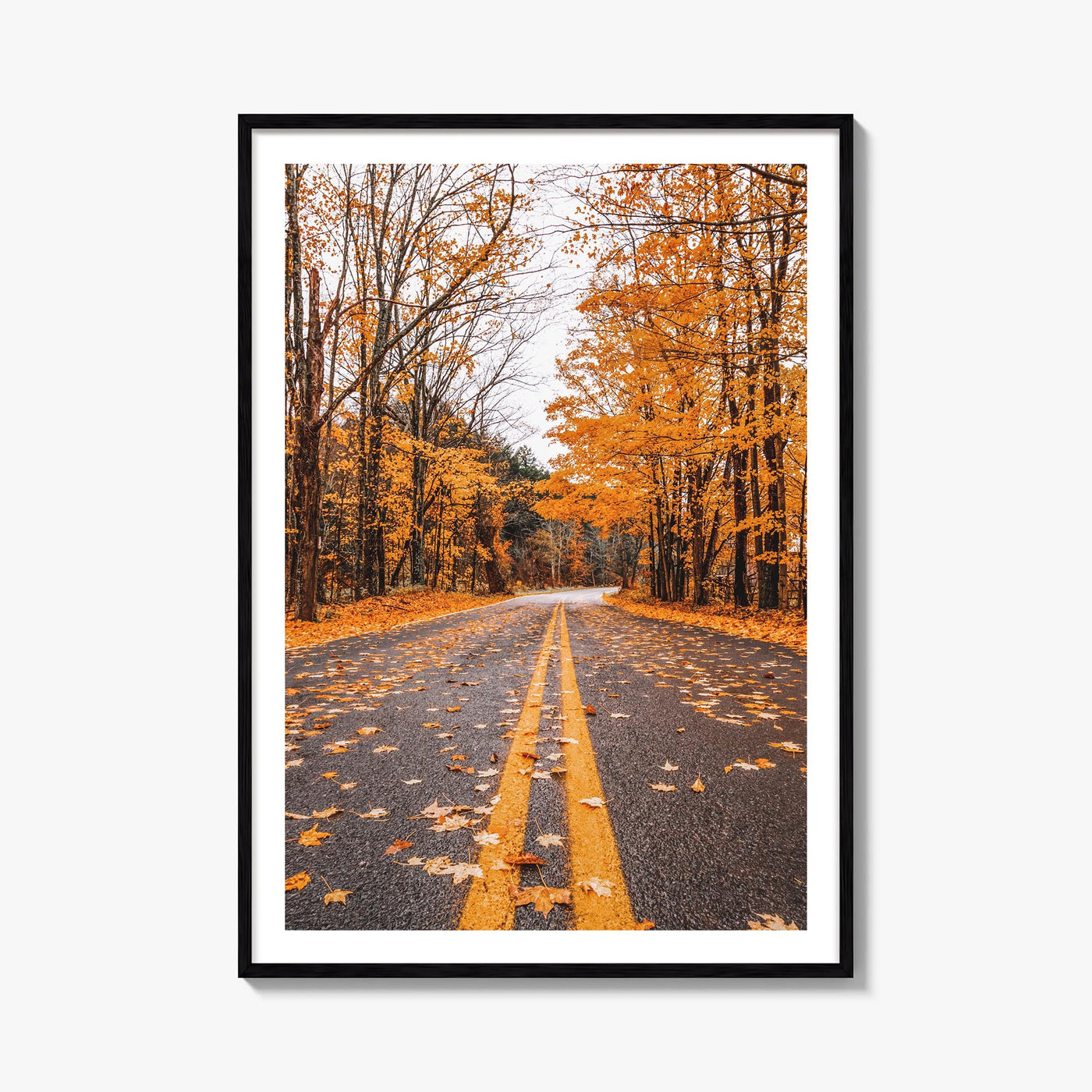 Catskill Mountains no. 3 colorful photo poster of New York, USA – vertical wall art, unframed print shown in interior mockup