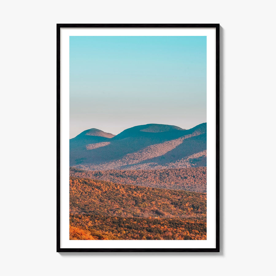 Catskill Mountains Photo No 1 Poster, framed poster mockup, white border