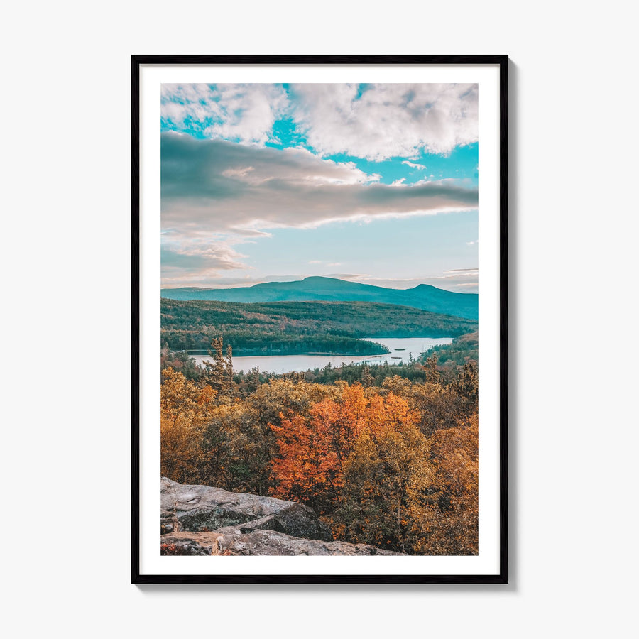Catskill Mountains Photo No 4 Poster, framed poster mockup, white border