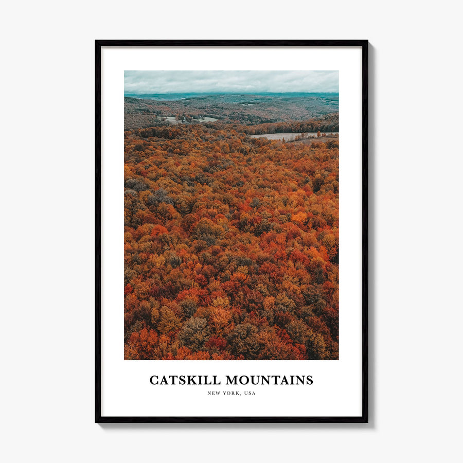 Catskill Mountains Classic Poster, framed poster mockup