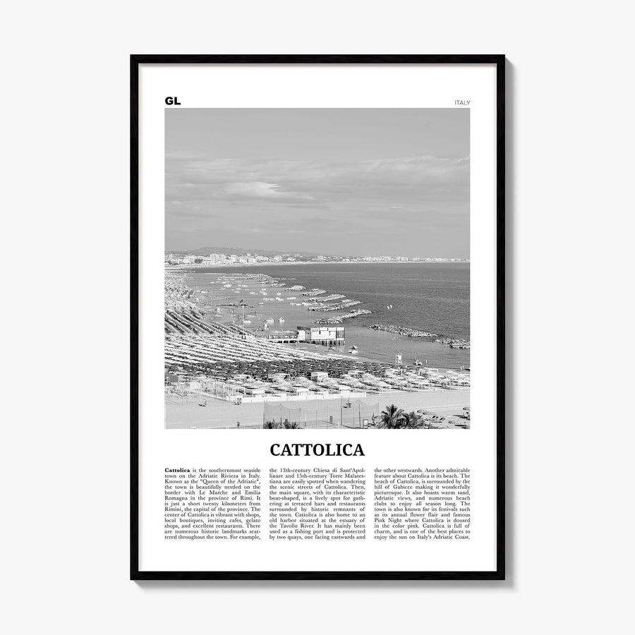Cattolica Newspaper Poster, framed poster mockup