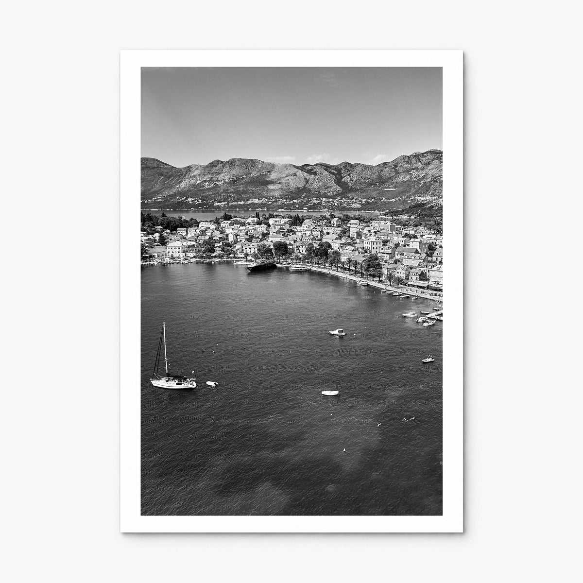 Cavtat Photo Poster, print only (unframed), white border