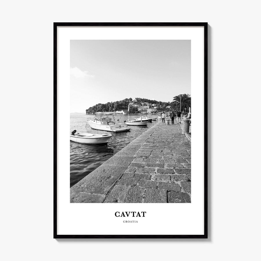 Cavtat Classic Poster, framed poster mockup