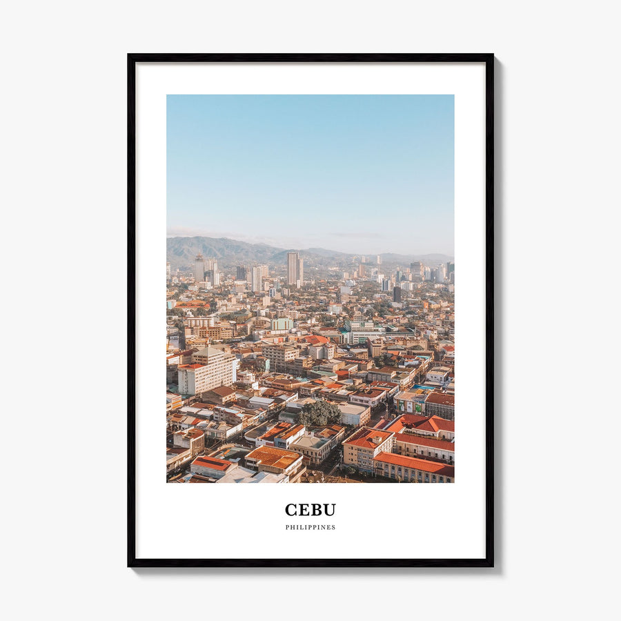 Cebu Classic Poster, framed poster mockup