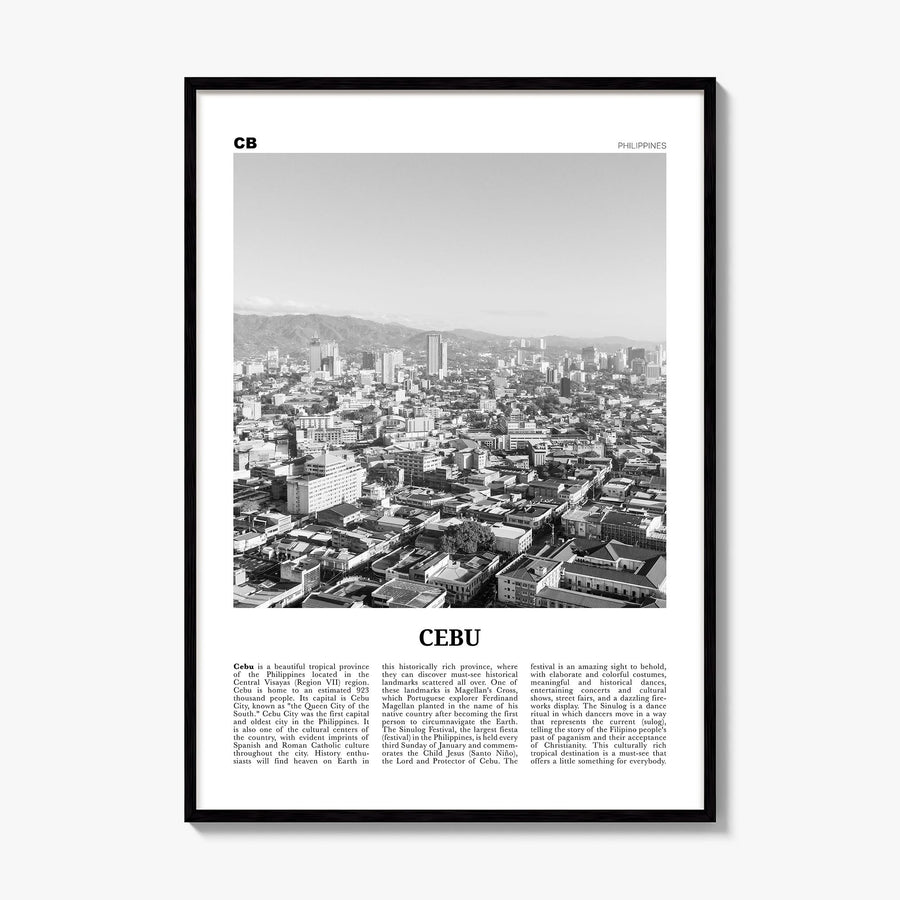 Cebu Newspaper No 1 Poster, framed poster mockup