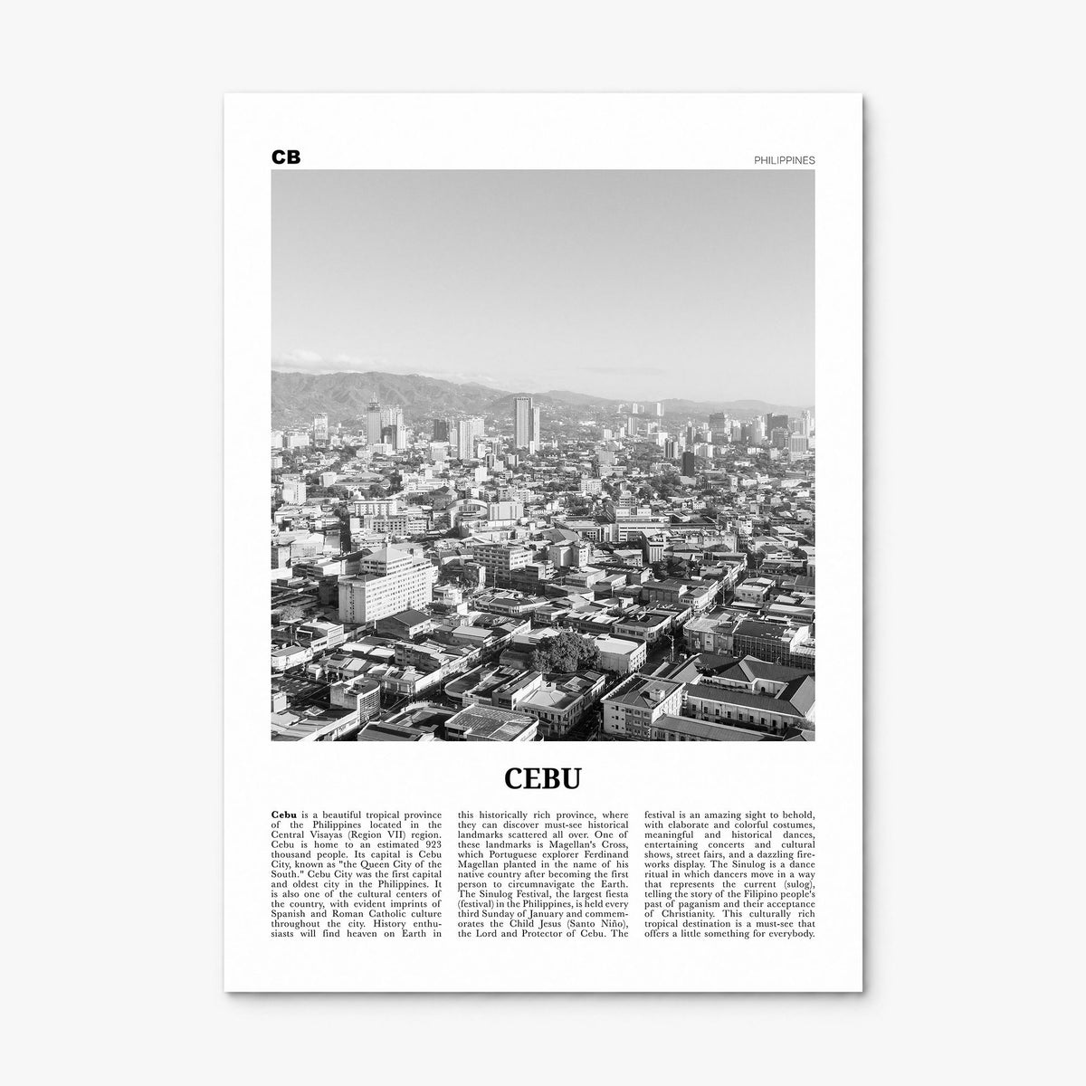 Cebu Newspaper No 1 Poster, print only (unframed)