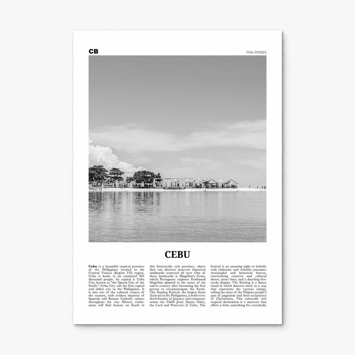 Cebu Newspaper No 2 Poster, print only (unframed)
