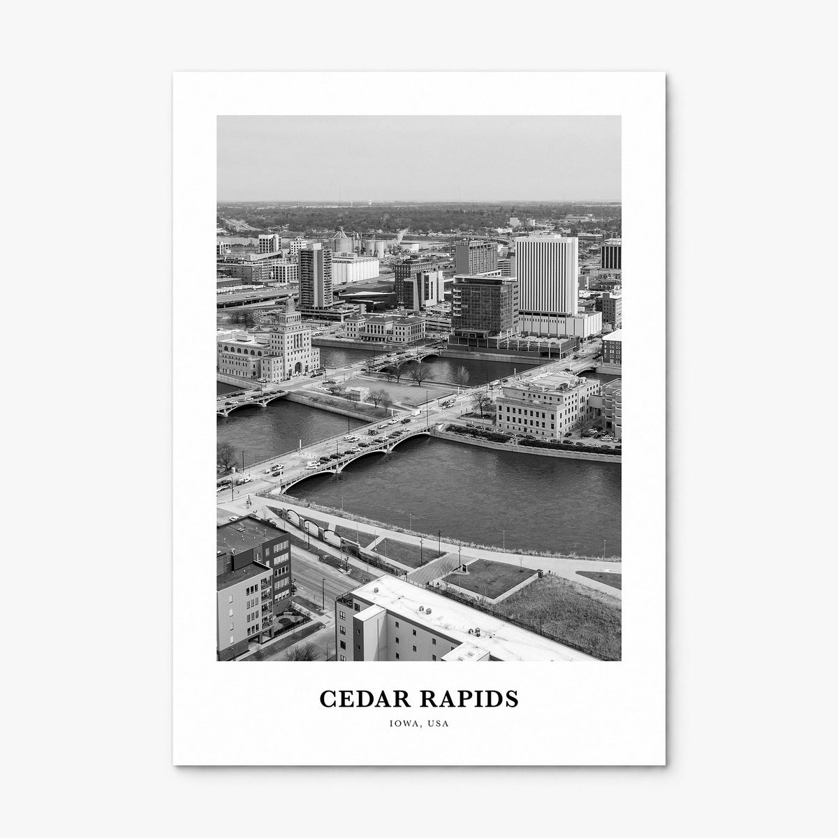 Cedar Rapids Classic Poster, print only (unframed)