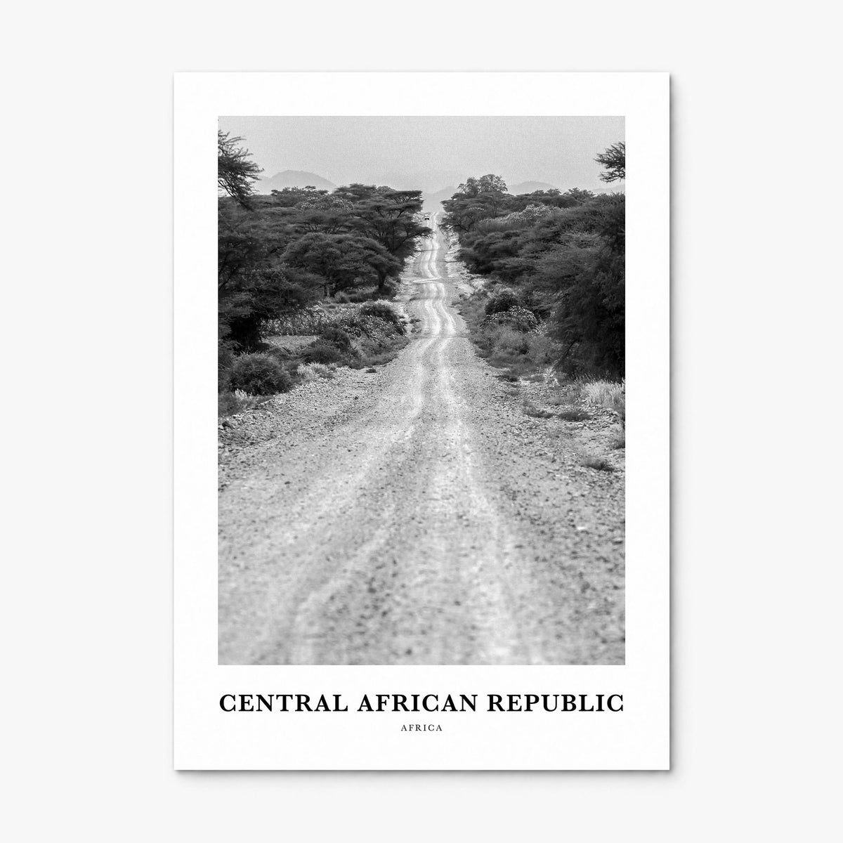 Central African Republic Classic Poster, print only (unframed)
