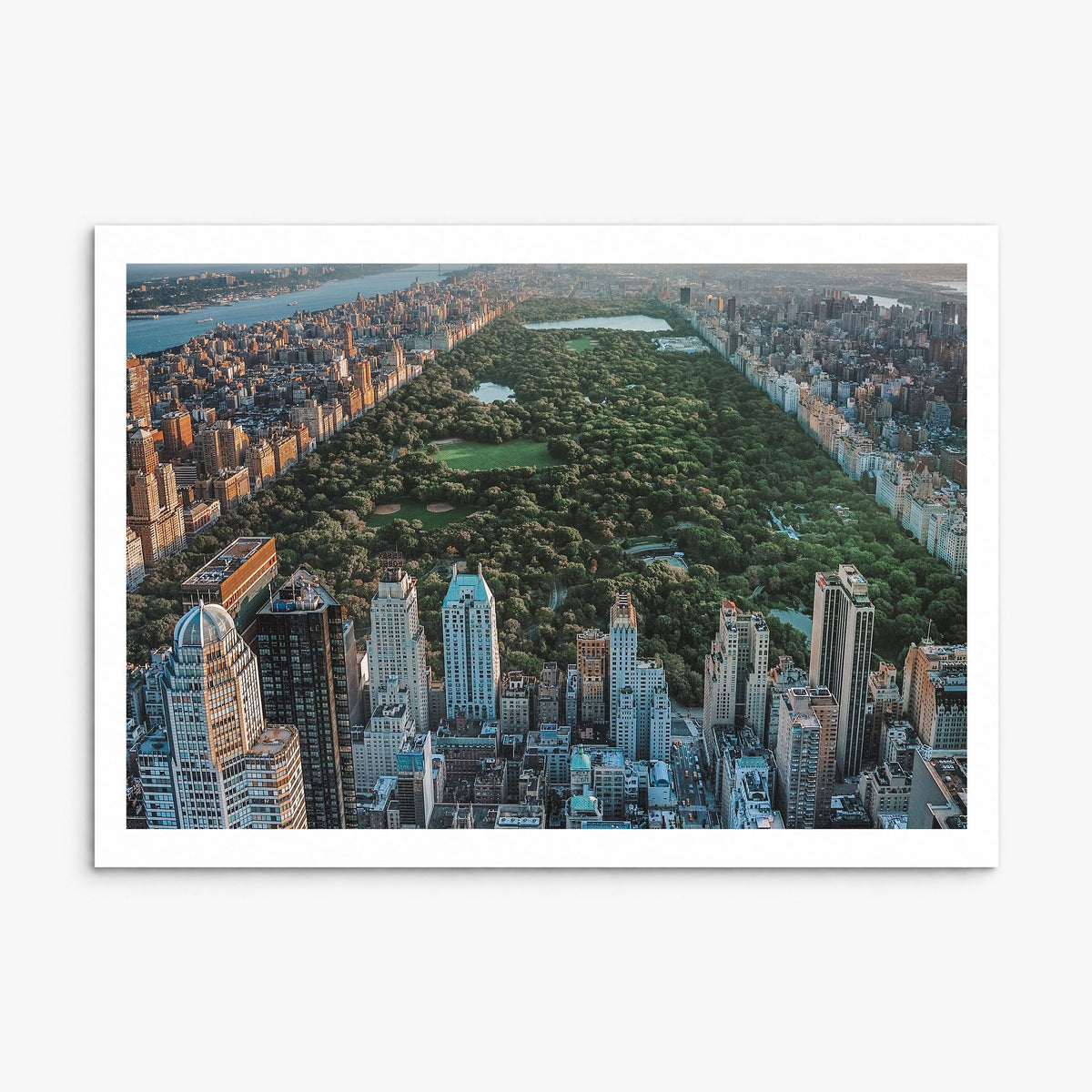 Central Park Photo Poster, print only (unframed), white border