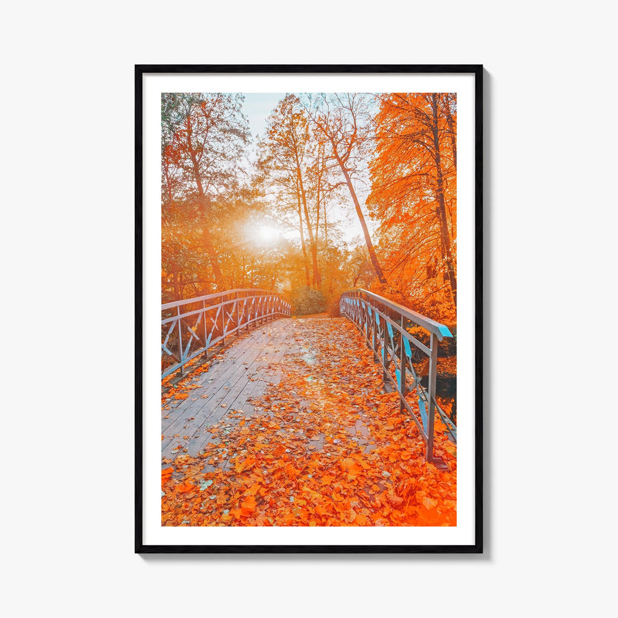 Central Park no. 2 colorful photo poster of Manhattan, New York City – vertical wall art, unframed print shown in interior mo