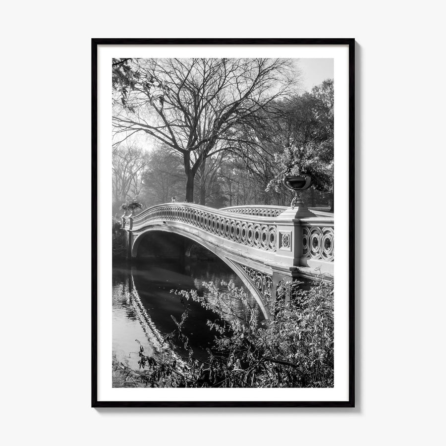 Central Park Photo No 2 Poster, framed poster mockup, white border