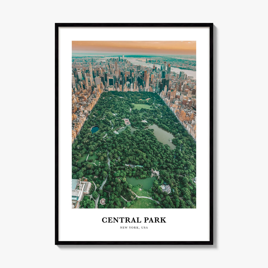 Central Park Classic Poster, framed poster mockup