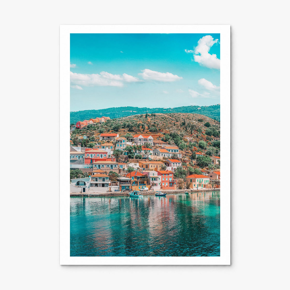 Cephalonia Photo Poster, print only (unframed), white border
