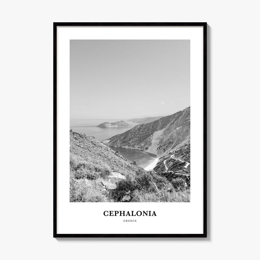 Cephalonia Classic Poster, framed poster mockup