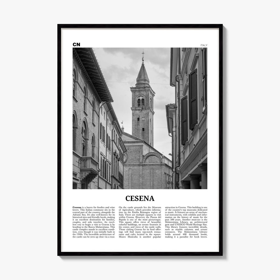 Cesena Newspaper Poster, framed poster mockup