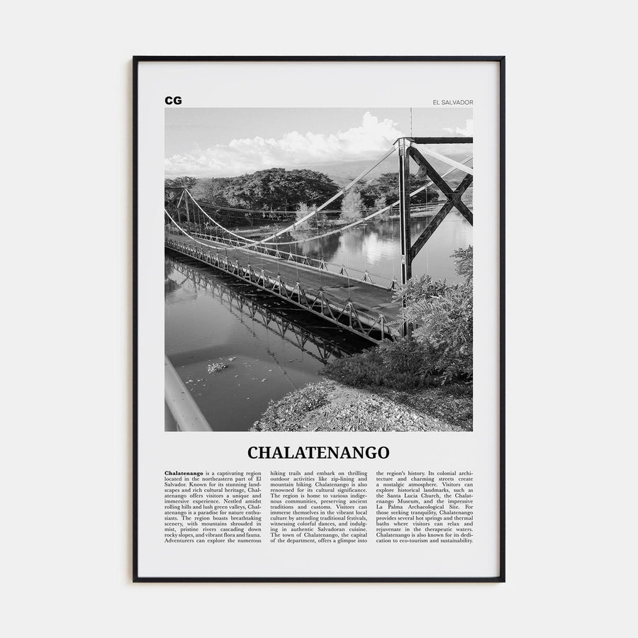 Chalatenango Poster None / 8x12 in Nbourhood Travel B&W Poster