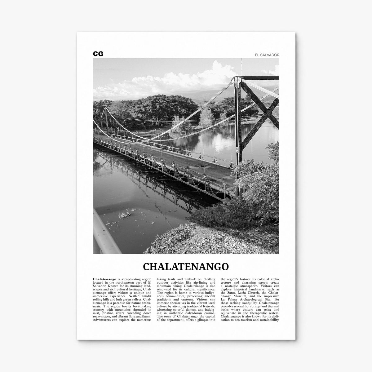 Chalatenango Newspaper Poster, print only (unframed)