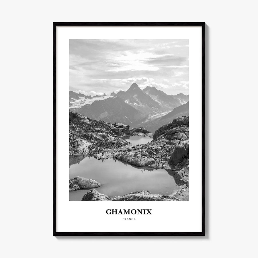 Chamonix Classic Poster, framed poster mockup