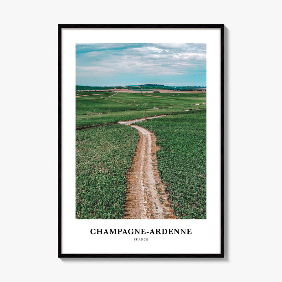 Champagne-Ardenne Classic Poster, framed poster mockup
