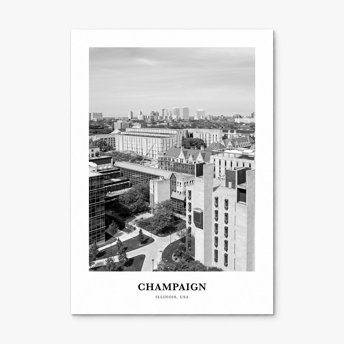 Champaign Classic Poster, print only (unframed)