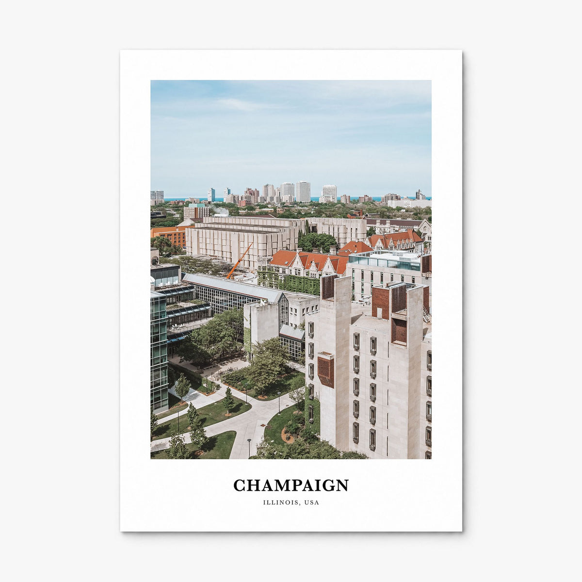 Champaign Classic Poster, print only (unframed)