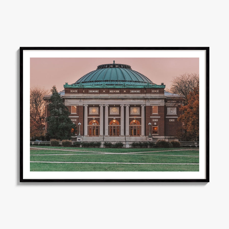 Champaign-Urbana Photo Poster, framed poster mockup, white border