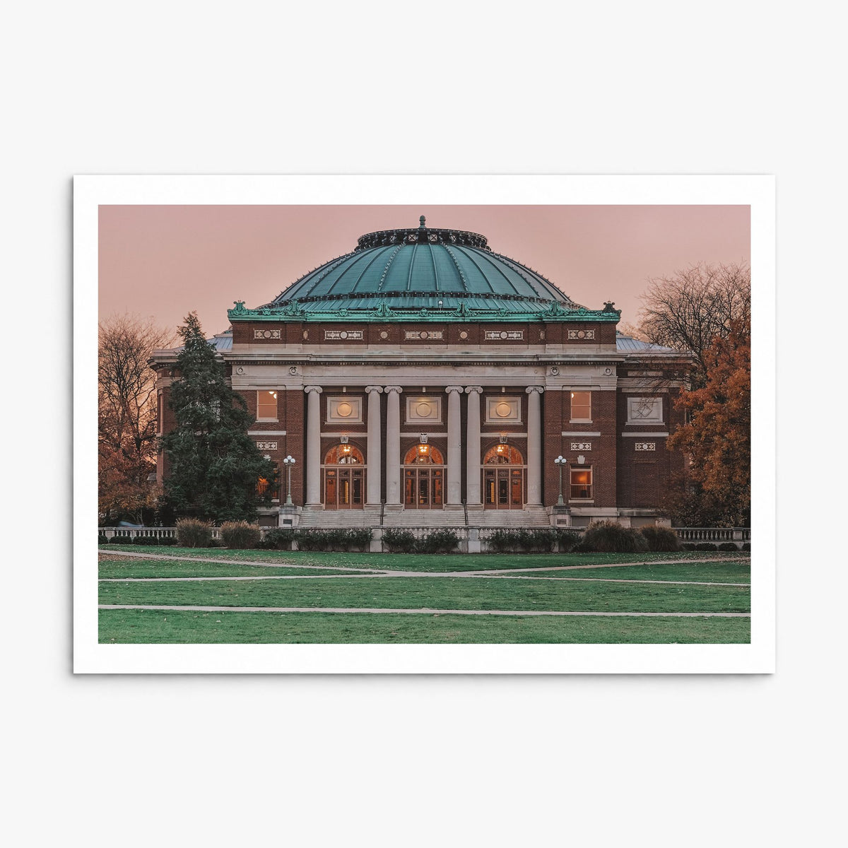 Champaign-Urbana Photo Poster, print only (unframed), white border