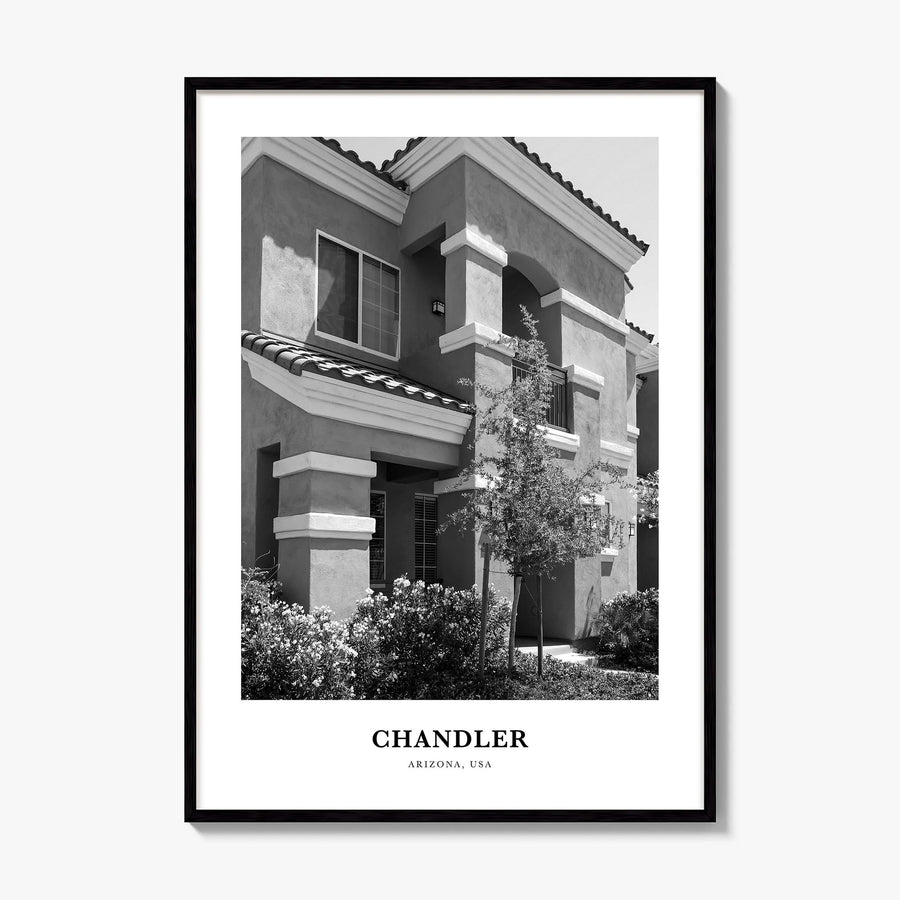 Chandler Classic Poster, framed poster mockup