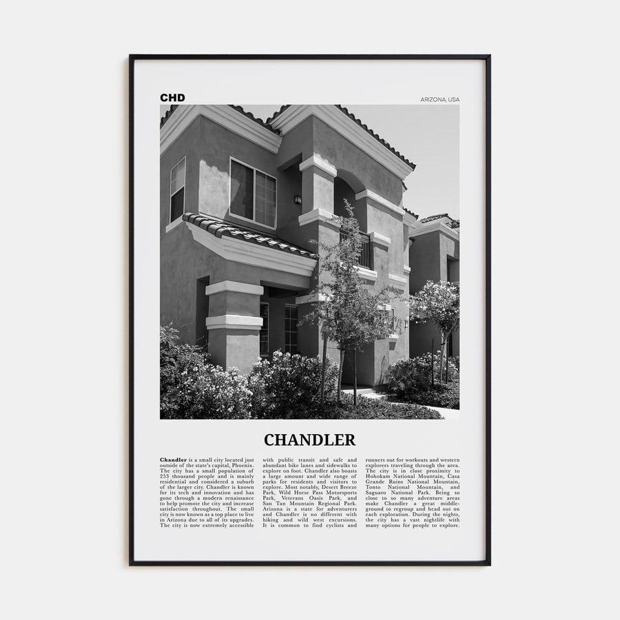 Chandler Poster None / 8x12 in Nbourhood Travel B&W Poster