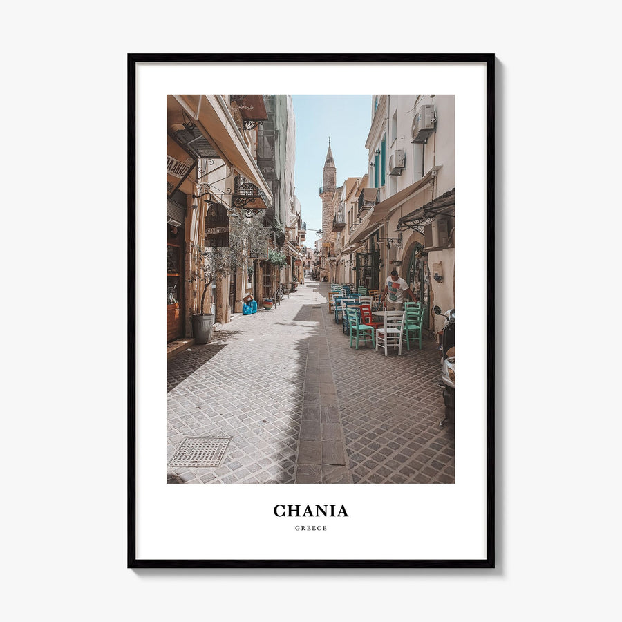 Chania Classic Poster, framed poster mockup