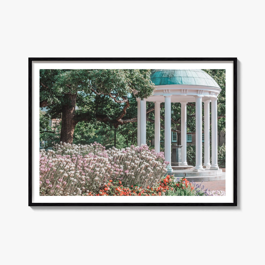 Chapel Hill colorful photo poster of North Carolina, USA – horizontal wall art, unframed print shown in interior mockup