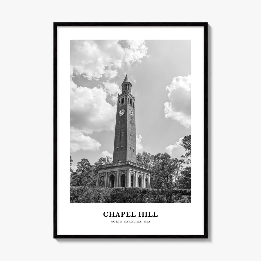 Chapel Hill Classic Poster, framed poster mockup