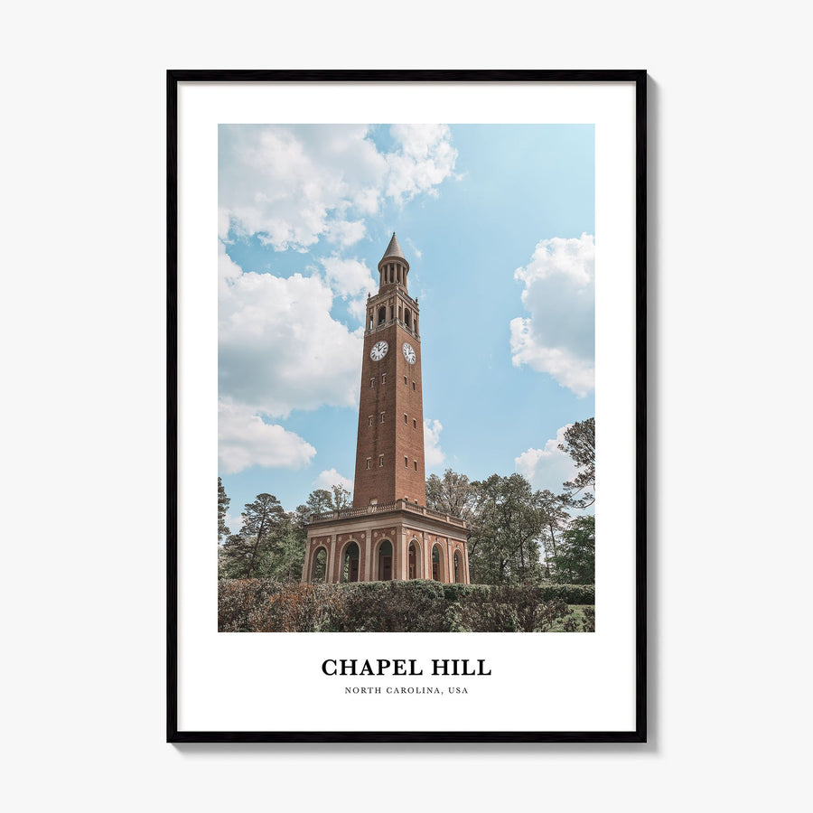 Chapel Hill Classic Poster, framed poster mockup