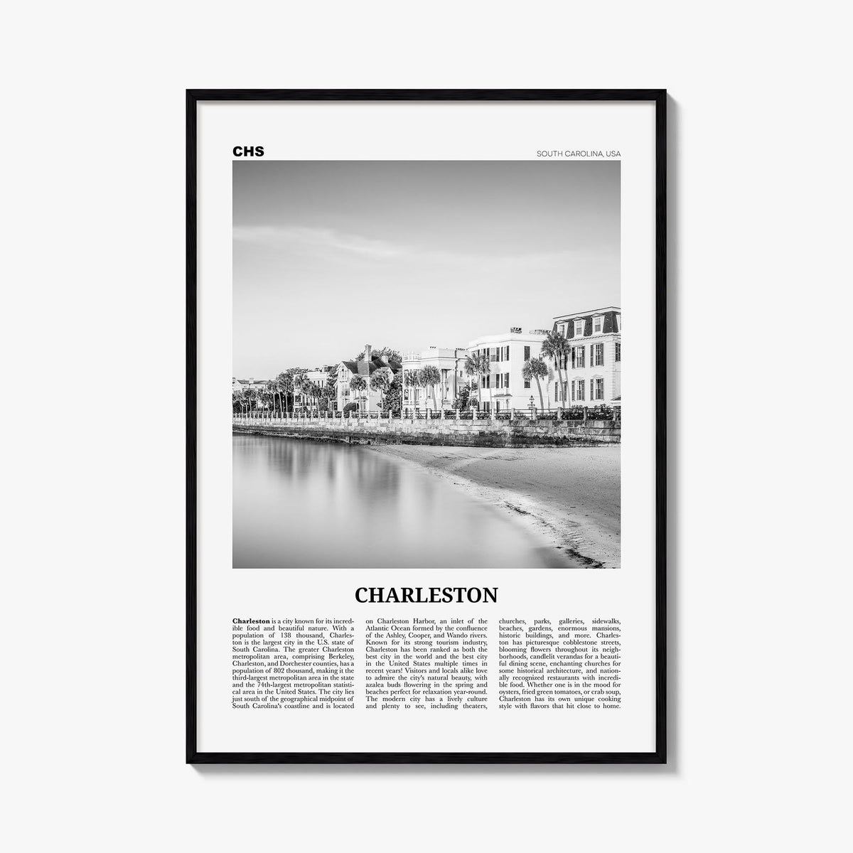 Charleston, South Carolina Newspaper No 1 Poster