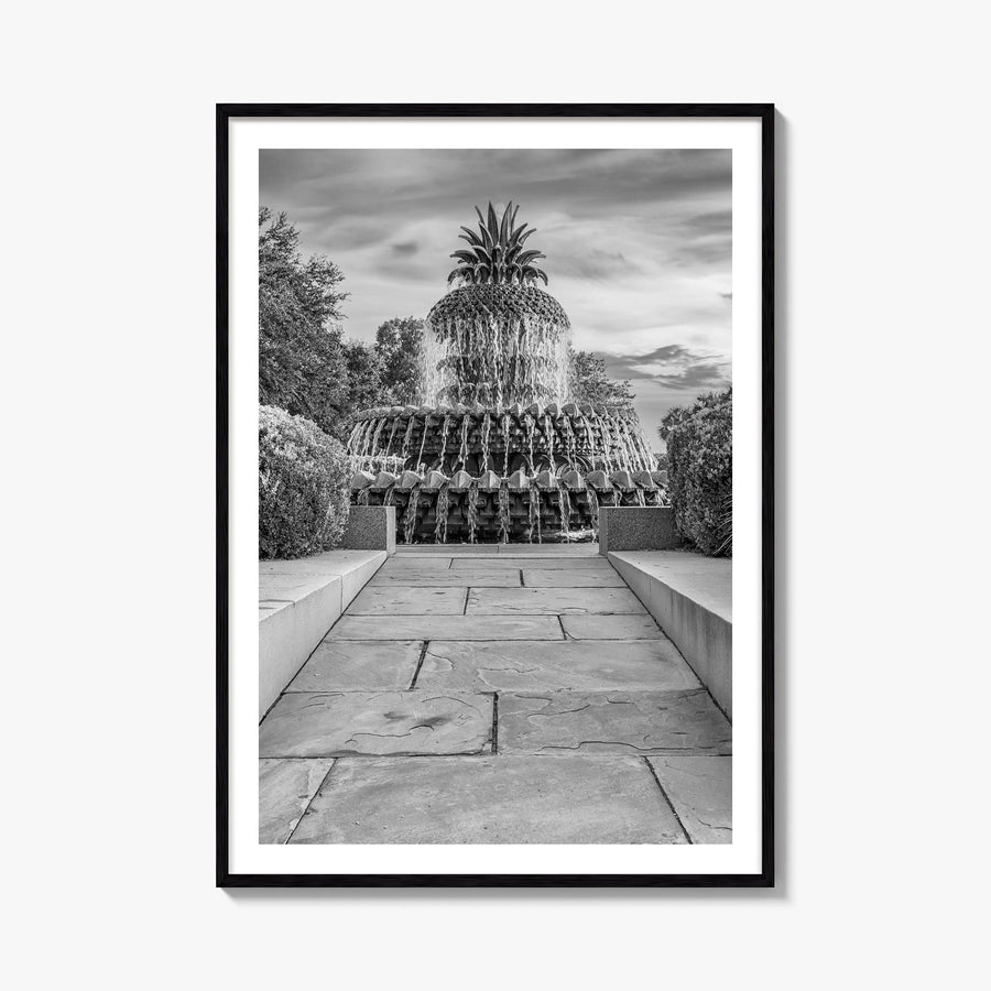 Charleston, South Carolina no. 2 black & white photo poster of South Carolina, USA – vertical wall art, unframed print shown 