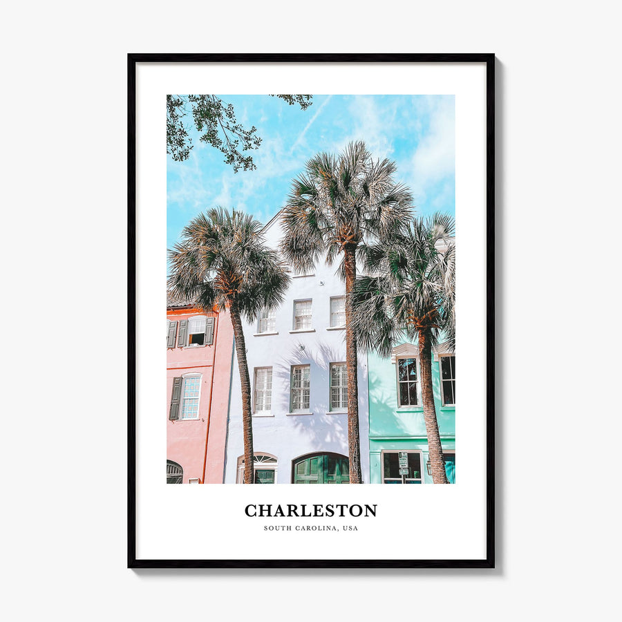 Charleston, South Carolina Classic No 2 Poster, framed poster mockup