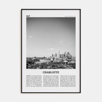 Charlotte No 2 Poster None / 8x12 in Nbourhood Travel B&W Poster