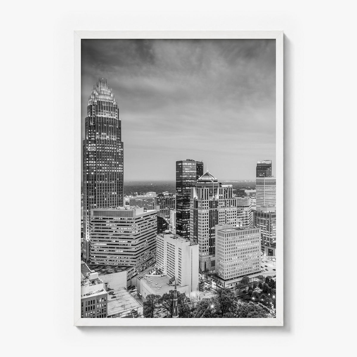 Charlotte Photo No 2 Poster in a white wood frame, full image (no border)